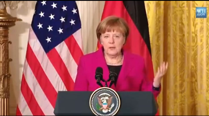 Angela Merkel na Casa Branca