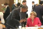 Obama e Merkel na cimeira do G7 na Alemanha. Junho 2015