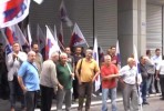 Protesto da central sindical PAME