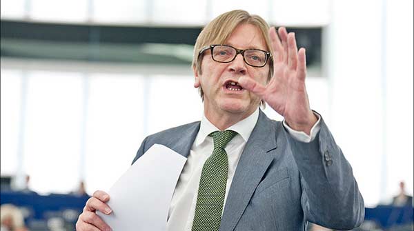 Guy Verhofstadt. Foto Parlamento Europeu.
