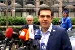 Alexis Tsipras à chegada à cimeira da zona euro de 12 de julho 2015