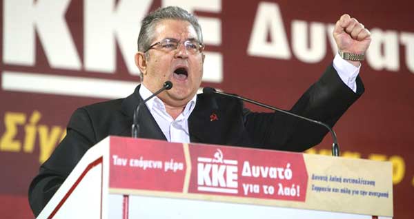 Dimitris Koutsoumbas, líder do KKE