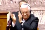 Mahmoud Abbas no parlamento grego