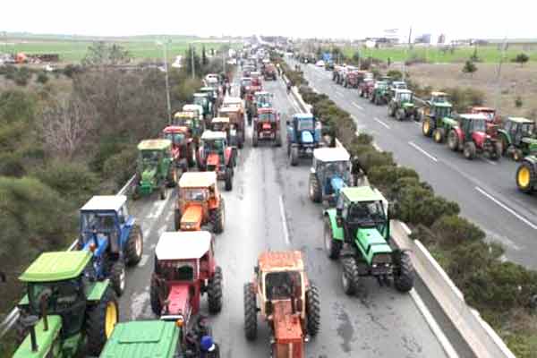 bloqueio dos agricultores na Grécia