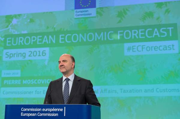 Comissário Pierre Moscovici. Foto Lieven Creemers/União Europeia ©