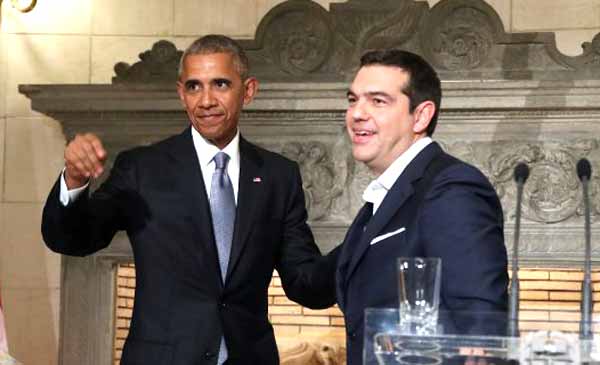 Obama e Tsipras em Atenas