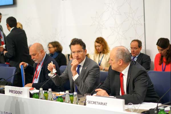 Reunião do Eurogrupo, abril 2017.